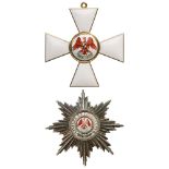 ORDER OF THE RED EAGLE Grand Cross Set, 1st Class, instituted in 1810. Sash Badge, 60 mm, GOLD, 28.5