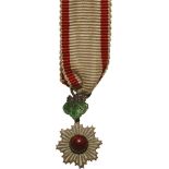 ORDER OF THE RISING SUN (Kyokujitsusho) Knight’s Cross Miniature, 5th Class, instituted in 1875.