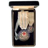 RED CROSS HONORARY DECORATIONS FOR DISTINGUISHED SERVICES Silver Medal, instituted in 1956. Breast