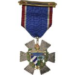 Merit Decoration, instituted in 1921 Breast Badge, 48 mm, Silver, maker’s mark “Antigua Vilardebo