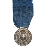 Medal for Military Valour Silver Medal for the Italian War 1859, 34 mm, Silver, original