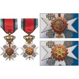 KNIGHT ORDER OF SAINT CATHERINE OF THE SINAI Knight’s Cross, 5th Class. Breast Badge, gilt Silver,