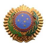 Army Officer Badge Breast Badge, 48x45 mm, gilt Bronze, multipart construction, superimposed parts