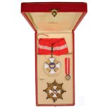 ORDER OF THE CROWN OF ITALY Grand Officer’s Set, 2nd Class, instituted in 1868. Neck Badge, 53 mm,