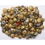 Lot of 200 military Buttons, md 1930 10 mm, 20 mm, 24 mm diameter, various models. Brass gilt.