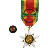 ORDER OF THE MONO Officer's Cross, 4th Class, instituted in 1961. Breast Badge, 45x40 mm, gilt