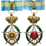 ORDER OF THE AFRICAN STAR Commander's Cross, 1st Type, 3rd Class, instituted in 1888. Neck Badge,