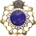 ORDER OF HAFT PAYKAR (ORDER OF THE PLEIADES) 1st Class Star, instituted in 1957. Breast Star, 69 mm,