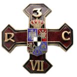 REGIMENTAL BADGES "3RD CALARASI REGIMENT" Bucuresti, also called "General Praporgescu. Breast Badge,