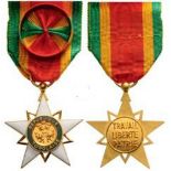 ORDER OF THE MONO Officer's Cross, 4th Class, instituted in 1961. Breast Badge, 40 mm, gilt
