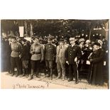 Original photography group showing General Taranovski Around 1919 in Nice, during an offi cial