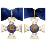 ORDER OF THE CROWN Commander's Cross, 2nd Class, 2nd Model (Large Crown), instituted in 1861. Neck