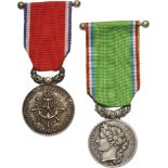 Lot of 4 Medals Life Saving Society of the city of Marseille and the Mediterranean Sea Medal, Life