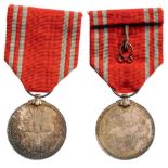 Red Cross Membership Medal, instituted in 1888 Breast Badge, silver, 30 mm, original suspension ring