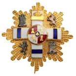 ORDER OF MILITARY MERIT Grand Cross Star, Special Merit, instituted in 1864. Breast Star, 70 mm,