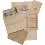 NOMINATION LETTER CANTON DE VAUD, 1852 Group of 7 Documents. Includes 3 auctions for an electric