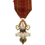 ORDER OF THE MILLION ELEPHANTS AND WHITE PARASOL Knight's Cross, 5th Class, instituted in 1909.