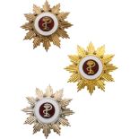 ORDER FOR SANITARY MERIT – RSR, 1969 - 1989 Set 1-3 Classes (1969). 1st Class, gilt Bronze; 2nd