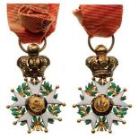 ORDER OF THE LEGION OF HONOR Officer’s Cross, Half-Size, July Monarchy (1830-1848), 4th Class.
