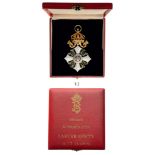 ORDER OF CIVIL MERIT, 1891 3rd Class Cross for Ladies, 2nd Type, instituted in 1891. Breast Badge,