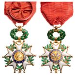 LEGION OF HONOR Officer’s Cross, 5th Republic (since 1958), 5th Class, Luxury Model. Breast Badge,