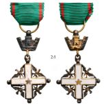 ORDER OF MERIT OF THE ITALIAN REPUBLIC Knight’s Cross Miniature, 5th Class. Breast Badge, 30x20