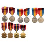 Lot of 5 Decorations Order of Agricultural Merit, 2nd Class (2), Order of Civil Merit, 1st and 3rd