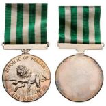 Bravery Medal Breast Badge, 35 mm, Silver, maker's mark "Spink& Son, London", original suspension