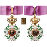 ORDER OF LEOPOLD Commander's Cross for Civil, 3rd Class, instituted in 1832. Neck Badge, 92x58 mm,