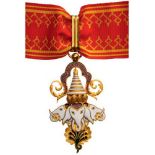 ORDER OF THE MILLION ELEPHANTS AND WHITE PARASOL Commander's Cross, 3rd Class, instituted in 1909.