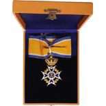 ORDER OF THE ORANGE NASSAU Commander’s Cross, Civil Division, 3rd Class, instituted in 1892. Neck