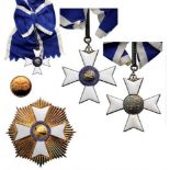 ORDER OF RIO BRANCO Grand Cross Set, 1st Class, instituted in 1963. Sash Badge, 60 mm, gilt