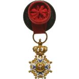 MILITARY ORDER OF CHRIST Officer's Cross Miniature, 4th Class, instituted in 1789. Breast Badge,