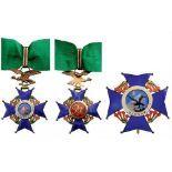 NATIONAL ORDER OF THE CONDOR OF THE ANDES Commander's Cross. Neck Badge, 60 mm, gilt Bronze, obverse