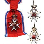 ORDER OF SAINT OLAF Grand Cross Badge, Military Division, 1st Class, 2nd Type, instituted in 1847.