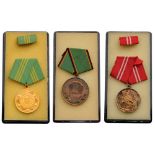 Lot of 3 Decorations Medal for Long Service in Militarized Organs of the Ministry of Interior (15