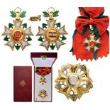 NATIONAL ORDER OF THE CEDAR Grand Cross Set, 1st Class, 2nd Type, instituted in 1936. Sash Badge,