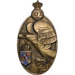 Premilitary Training Badge 1st Model, 3rd Class, Carol 2, for petty officers. Breast Badge, 64x36