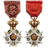 ORDER OF THE LEGION OF HONOR Officer’s Cross, July Monarchy (1830-1848), 4th Class. Breast Badge, 42