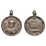 Ascension to the Throne of Manuel II of Portugal Medal, instituted in 1908 Breast Badge, 28 mm,