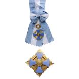 ORDER OF THE FAITHFULL SERVICE, 1935 Grand Cross Set, 3rd Model, Civil, instituted in 2000. Sash