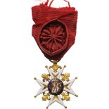 MILITARY ORDER OF SAINT LOUIS, INSTITUTED IN 1693 Knight's Cross, Louis XVI (1774-1792) Type, 3rd