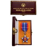 MOST EXALTED ORDER OF THE STAR Knight’s Cross. Breast Badge, 62x46 mm, Silver, enameled, multipart