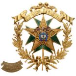 CIVIL STAR ORDER Grand Officer's Star, 2nd Class. Breast Star, 90x81 mm, gilt Bronze, enameled,