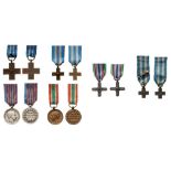 Group of 6 Miniatures War against Turkey Medal, Unity of Italy, 1848-1918 Medal, Cross for War Merit
