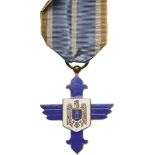ORDER OF THE AERONAUTICAL VIRTUE, 1930 Knight’s Cross, 1st Model, for Civil. Breast Badge, 50x40 mm,