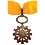 ORDER OF NATIONAL MERIT Commander's Cross, instituted in 1821. Neck Badge, 55 mm, gilt Silver,