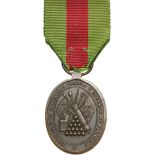 Medal for Military Valor, instituted in 1868 Breast Badge, 35x26 mm, Bronze, obverse depicting a