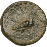 Bull butting right / Eagle standing to right. Asiaminorcoins ID 5122. VF