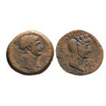 Provincial Coinage, AE1 (8.0 g), Seleucis and Pieria, Laodicea ad Mare. AYTOYK N?P TPAIANOC APICT